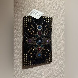 Beaded cross body purse, NWT